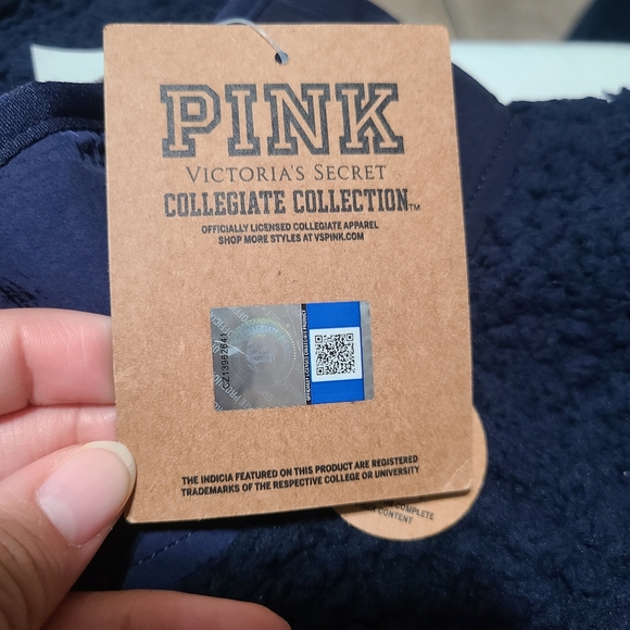 NWT PINK Victoria's Secret Collegiate Collection Virginia Sherpa Jacket sz S - Picture 6 of 9